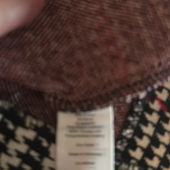 🌼Talbots Black White houndstooth skirt size small - Picture 7 of 9